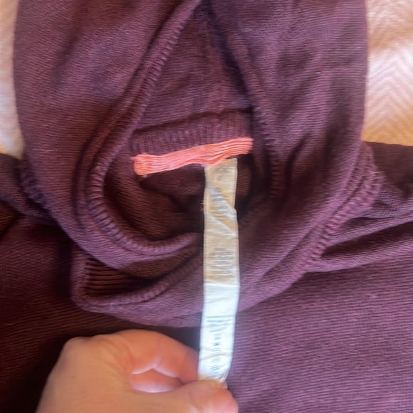 Lululemon Sweet Savasana Pullover Knit Hoodie Sweater sz 4 Heathered Bordeaux - Picture 6 of 11
